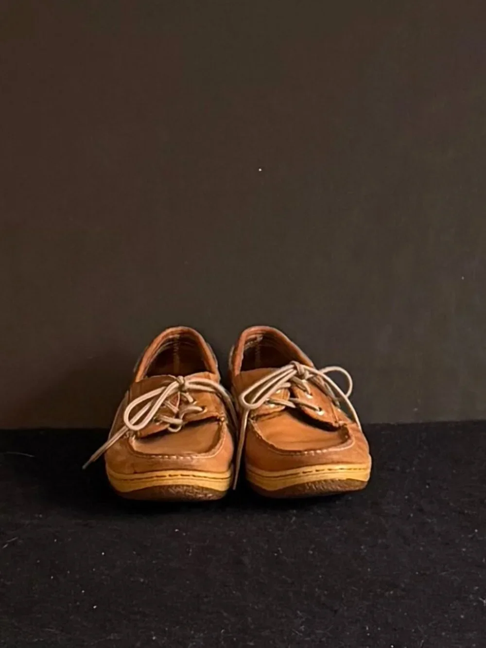 Sperry Top Sider Tan Men’s Leather ‘Boat’ Shoes